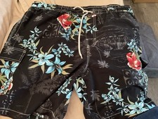 Men  s Bathing Suit Caribbean Joe X-L beach ocean Board Shorts Hawaiian