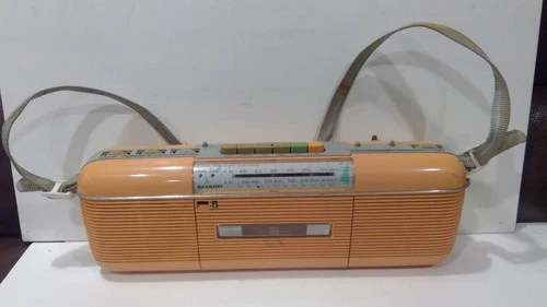 Vtg 80s Pink SHARP QT-50 (P) AM/PM Stereo Radio Cassette, STRANGER  THINGS