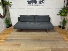 Innovation Living Sofa Bed Pocket Sprung Mattress, Kenya Dark Grey RRP1199..