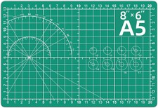 DIYSELF Cutting Mat 8in×6in, Self Healing Mat, A5 8L x 6W, Green 