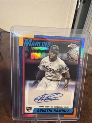 2025 Topps Chrome Update Agustin Ramirez Gold RC Anniversary Auto /99