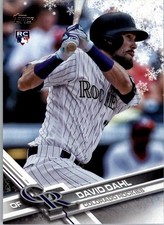 2017 Topps Walmart Holiday Snowflake #HMW126 David Dahl RC - BB