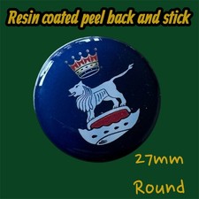 27mm Talbot Sunbeam resin coated badge 