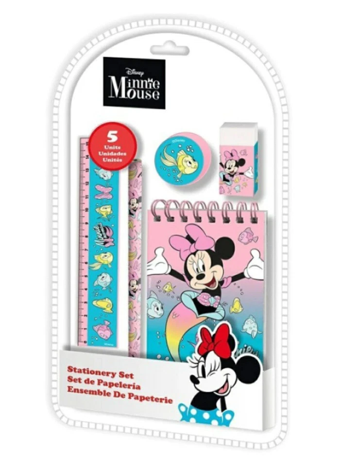 Disney Minnie Mouse Meerjungfrau Schreibset 5-teilig