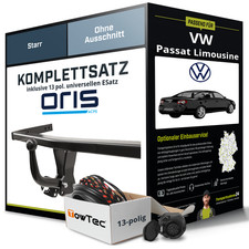 Für VW Passat Limousine B5.5 Typ 3B3 Anhängerkupplung starr +eSatz 13pol uni 00-
