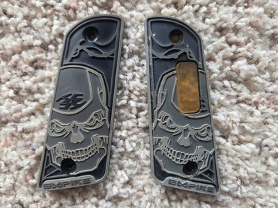 BOB LONG INTIMIDATOR 45 GRIP PANELS BLACK GRAY TIMMY BL 2005 2k5 PAINTBALL GRIPS