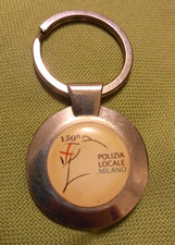 Portachiavi Polizia Locale Milano 150 anni gadget originale anno 2010 vintage