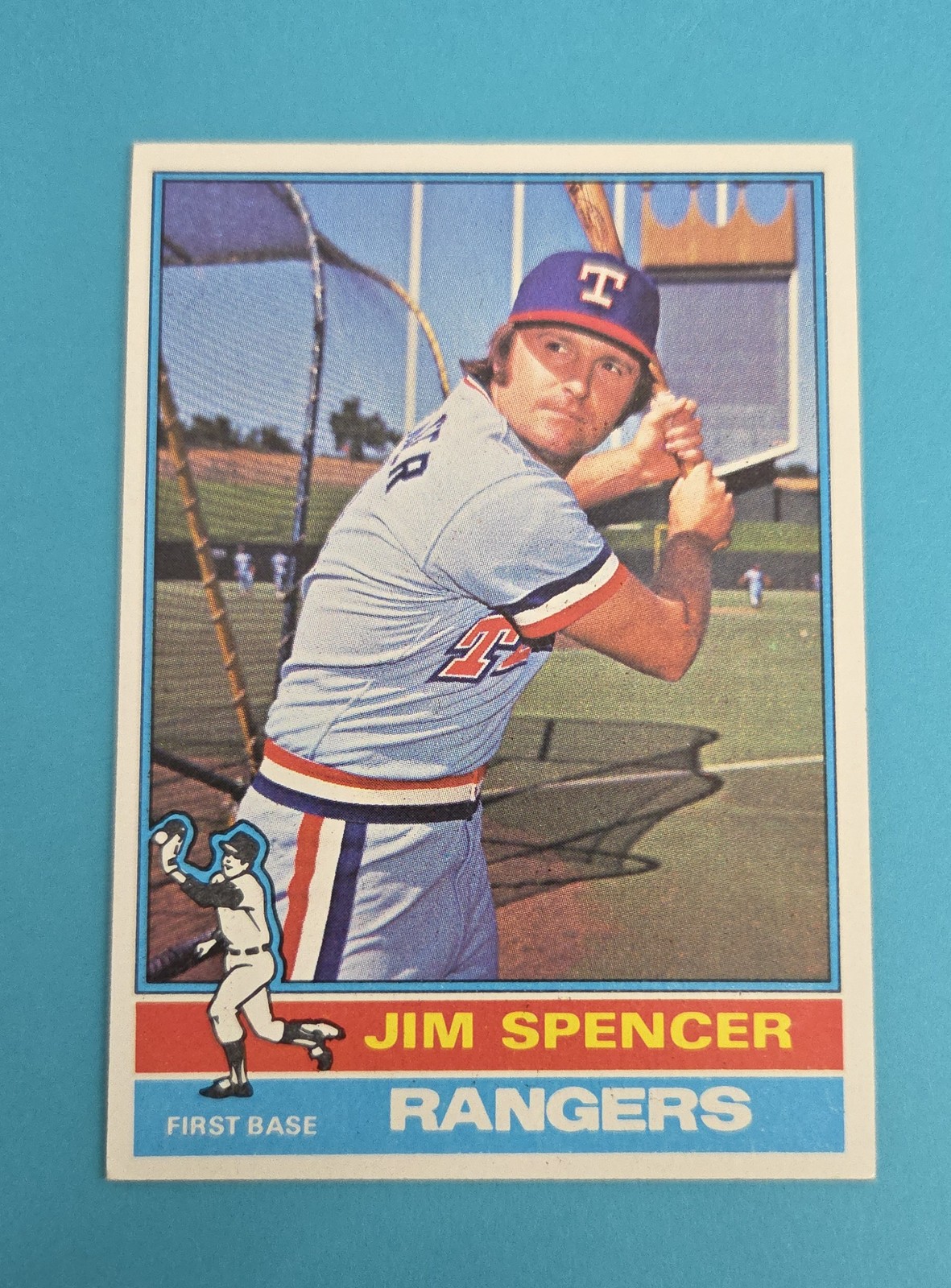 1976 Topps #83 Jim Spencer Texas Rangers BASEBALL Card 6E
