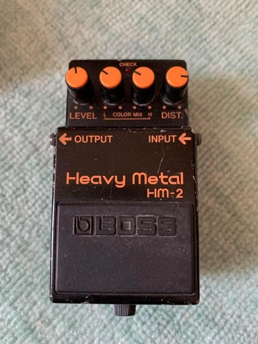 Boss HM-2 Heavy Metal Distortion Guitar Effect Pedal Good Condition Japan