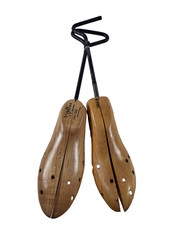 Vintage Millar Wooden Shoe Trees Men  s SM Adjustable Pair USA Made