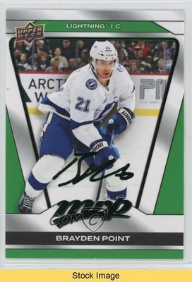 2025-26 Upper Deck MVP Green Script Brayden Point #12 READ u2v