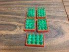 5 Vintage BUDDY L Green Coca Cola Bottles Delivery Crates Cases Soda