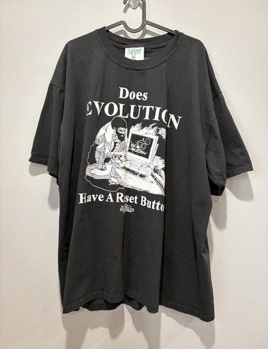 Online Ceramics Black Graphic Print T-Shirt Size L Crew Neck Short Sleeve