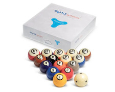 DYNASPHERES RHODIUM BELGIUM POOL BALLS REG SIZE 6 TRNGLE Q BALL NEW FREE SHIPS