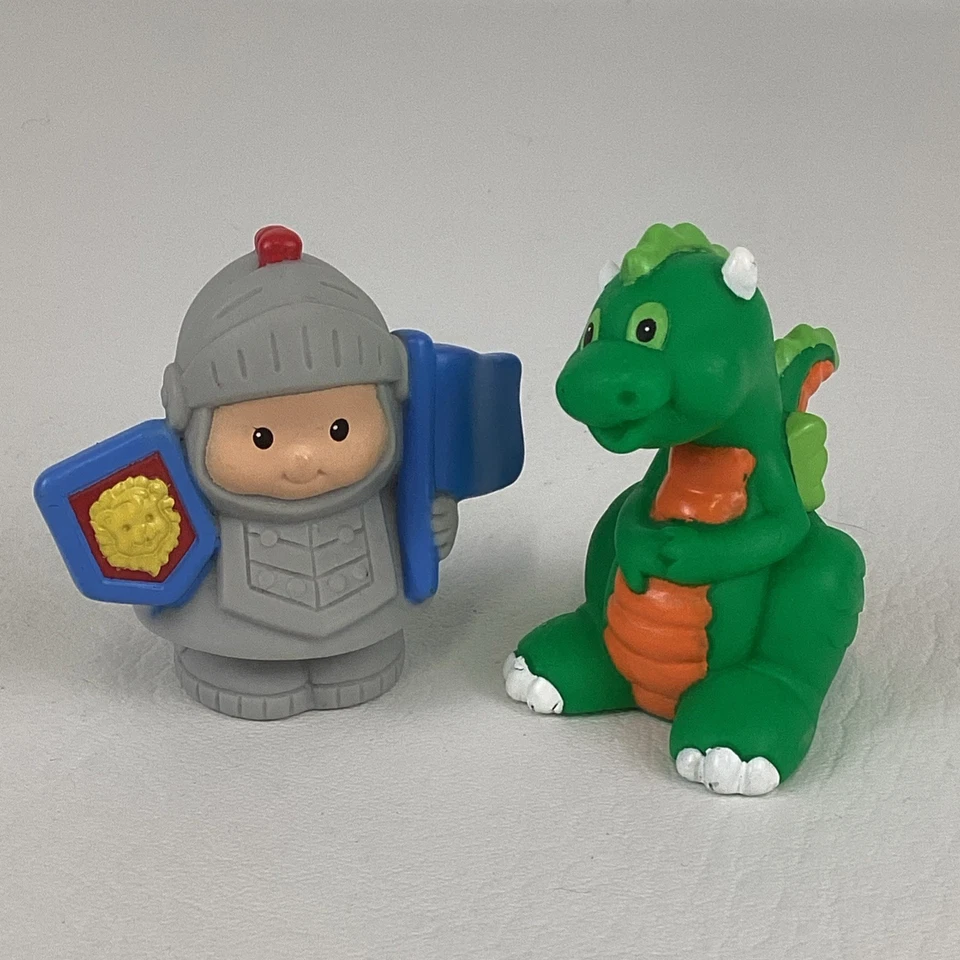 Fisher Price Little People Play N Go Castillo Juego Figuras Medievales Dragón Juguete Foto 3 de 4