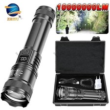 Super-Bright LED Tactical Military LED Flashlight Torch 5 Modes Zoomable