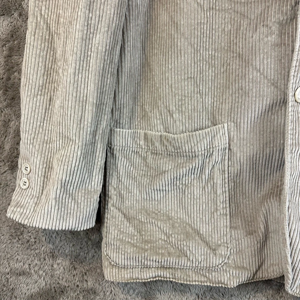 Tweeds Corduroy Blazer Jacket Longline Tan Beige Women's XS Extra Small - Image 4 of 4