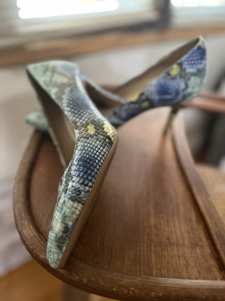 Bomba Shipmate Aerosoles para mujer, azul multi, talla 9 piel de serpiente Foto 2 de 2