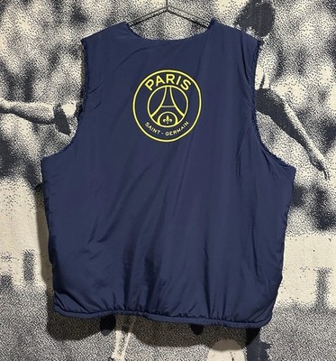 PSG Paris Saint-Germain Nike Club Winterized Reversible Full Zip Vest Navy XL