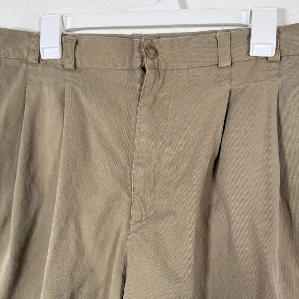 Tori Richard Shorts Mens 42 Brown Chino Pleated 7" Inseam Casual Beach Island - Изображение 2 из 4