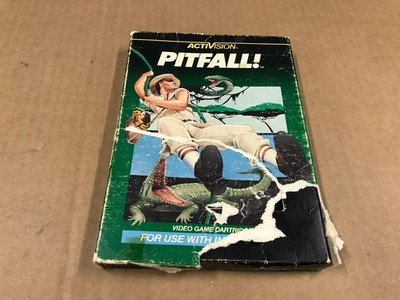 Vintage 1982 Pitfall Intellivision Game W/ Manuals, Overlays