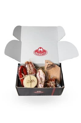 MORETTI SALUMI DI TRADIZIONE Moretti® Cesto Natalizio Artigianale (Cestino per Tagliere)