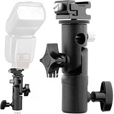 Flash Bracket Hot Shoe Umbrella Holder Mount Light Stand For DSLR Camera E Type