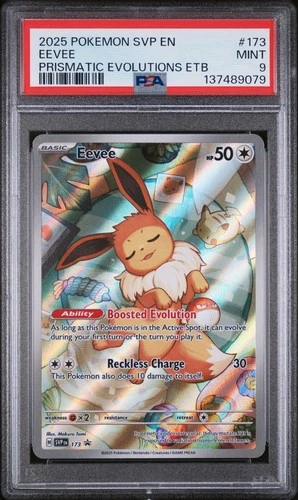 2025 POKEMON SVP EN-SV BLACK STAR PROMO #173 EEVEE PSA 9