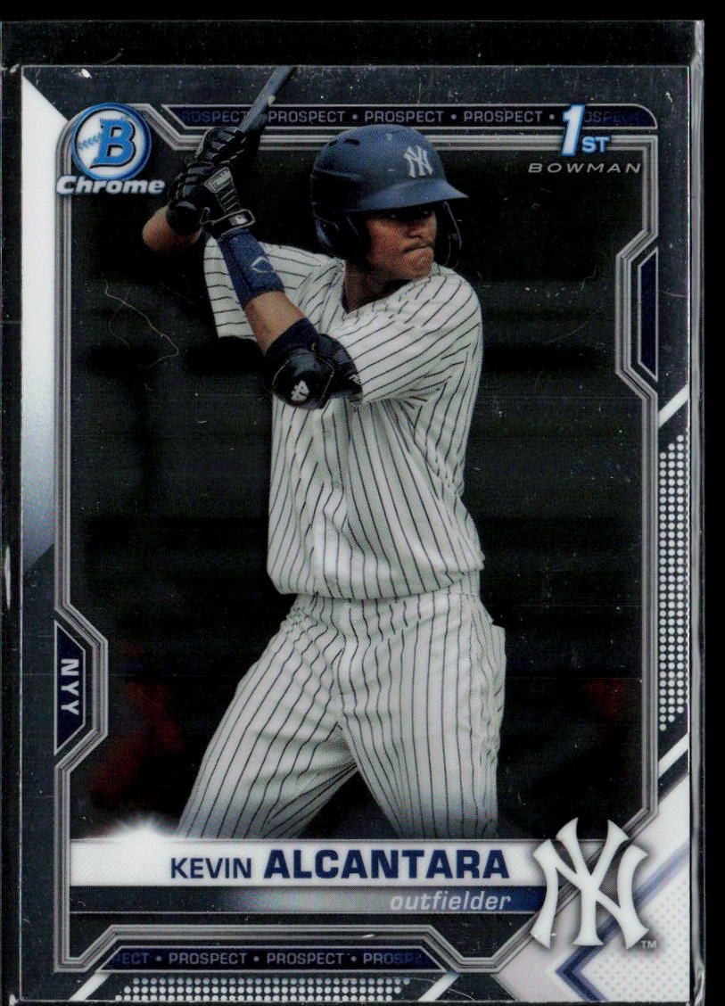 Kevin Alcantara New York Yankees 2021 Bowman Chrome 1st Bowman BCP-97
