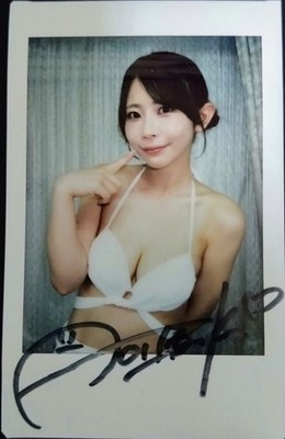 Ibuki Aoi Autographed Signed Instax photo Cheki Japan Female JAV Idol