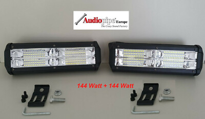 LED Spot Lights Arbeitsleuchten 2x 144W Quad PKW LKW Scheinwerfer Mega Hell Paar
