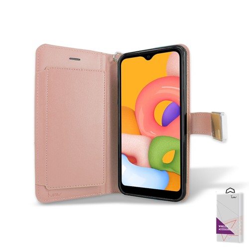 Für Samsung Galaxy A12 Etui Geldbörse Extra Kartenhalter Leder Folio Cover Etui - Bild 7 von 19