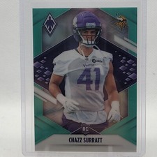 2021 Panini Phoenix Football Chazz Surratt Aqua Prizm /150 RC