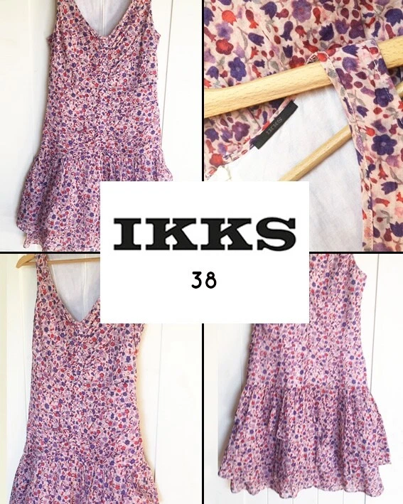 Robe fleurie ikks femme hot sale