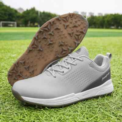 Waterproof Men's Golf Wears Spikeless Golfers Shoes Lightweight Walking Sneakers