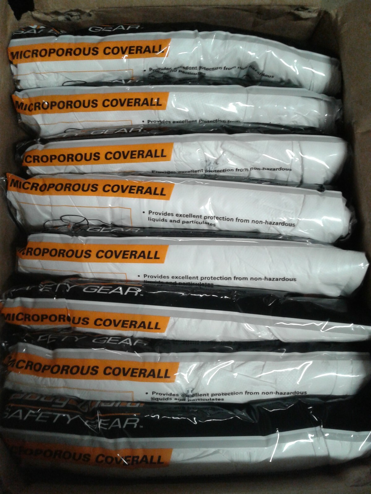 Fastenal 1017214 Microporous Coveralls - Factory Sealed Packages  