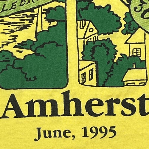Vintage Single Stitch T Shirt Sz M Amherst League of American Bicyclist Gear '95 - Picture 5 of 10
