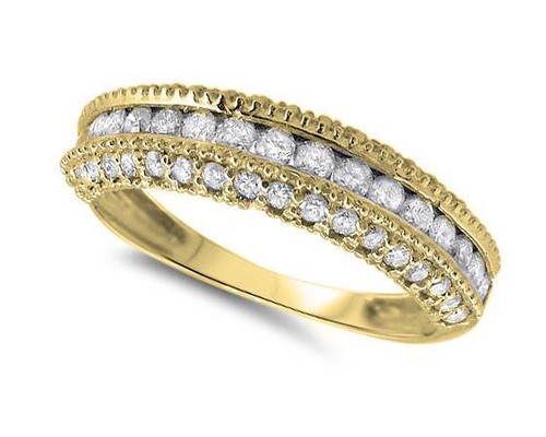 Wedding Ring I1 G 0.80 Carat Natural Diamond 14K White Yellow Rose Gold Pave Set - Picture 7 of 12