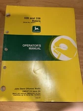 John Deere 328 and 338 Balers Operator's Manual OME87119 Issue H5
