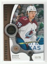 SAMPO RANTA 2021 SP Game Used Authentic Rookie 05-06 RETRO GOLD 11/25 AVALANCHE