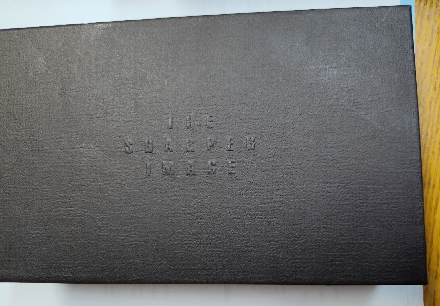 NIB SHARPER IMAGE PERSONAL CARE KIT & LEATHER CARRYING CASE