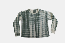 Wonder Nation Youth Girls Cut-Off Green Tie-Dye Sweatshirt New 2XL 18 