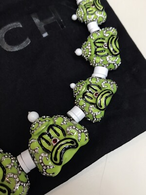 CHITO ネックレス Givenchy Artist Chito Mexico Clown Green Enamel 21” Necklace