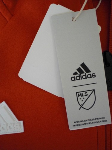 Adidas NY Red Bulls Full-Zip Hooded Anthem Jacket, NWT - Men’s M, L + 2XL - $110 - Picture 7 of 13