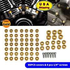 Engine Bolt Caps Cover Kit For Harley Electra Glide Road King Softail XL883 1200
