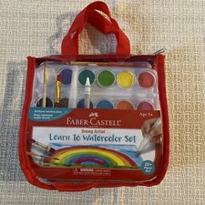 Faber-Castell Learn to Watercolor Set - Complete Watercolor Paint Set, 20 Pieces