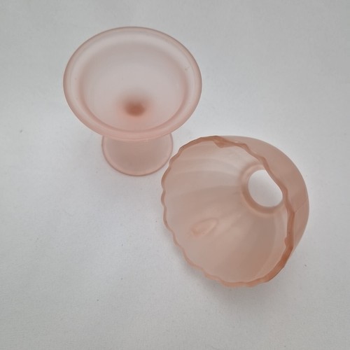 Teelichthalter Glas Feenlicht Rosa Vintage USA Fairy Light Westmoreland 13cm - Bild 6 von 10