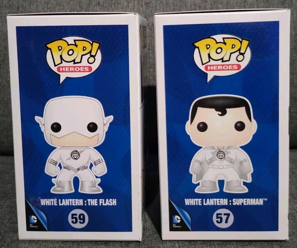 White Lantern Glow Flash Superman Batman Wonder Woman Funko POP VINYL x4 GITD - image 4 of 4