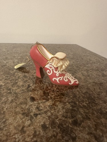 Ashton Drake Miniatura Coleccionable Reliquia Zapato Tudor Rosa Ornamento - Imagen 3 de 10