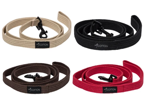 Gor Pets Puppy Dog Lead Soft Cotton Tape Walking Exercise Leash with Metal Clip